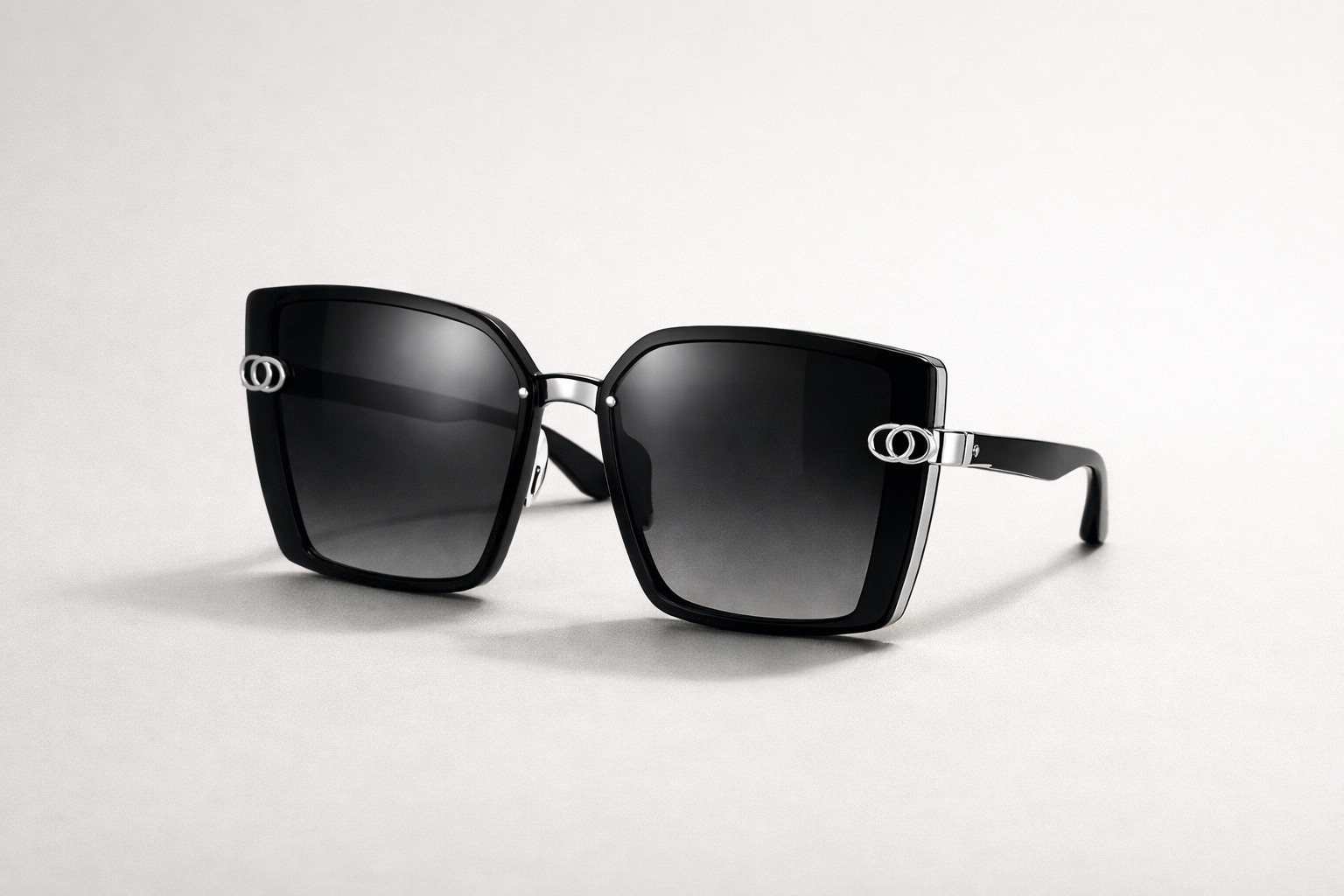 Lunettes “ – Noir & Doré - Black Line Gold” V 400