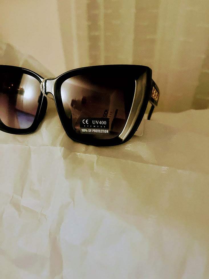 Lunettes de Soleil - "Black Greek Gold