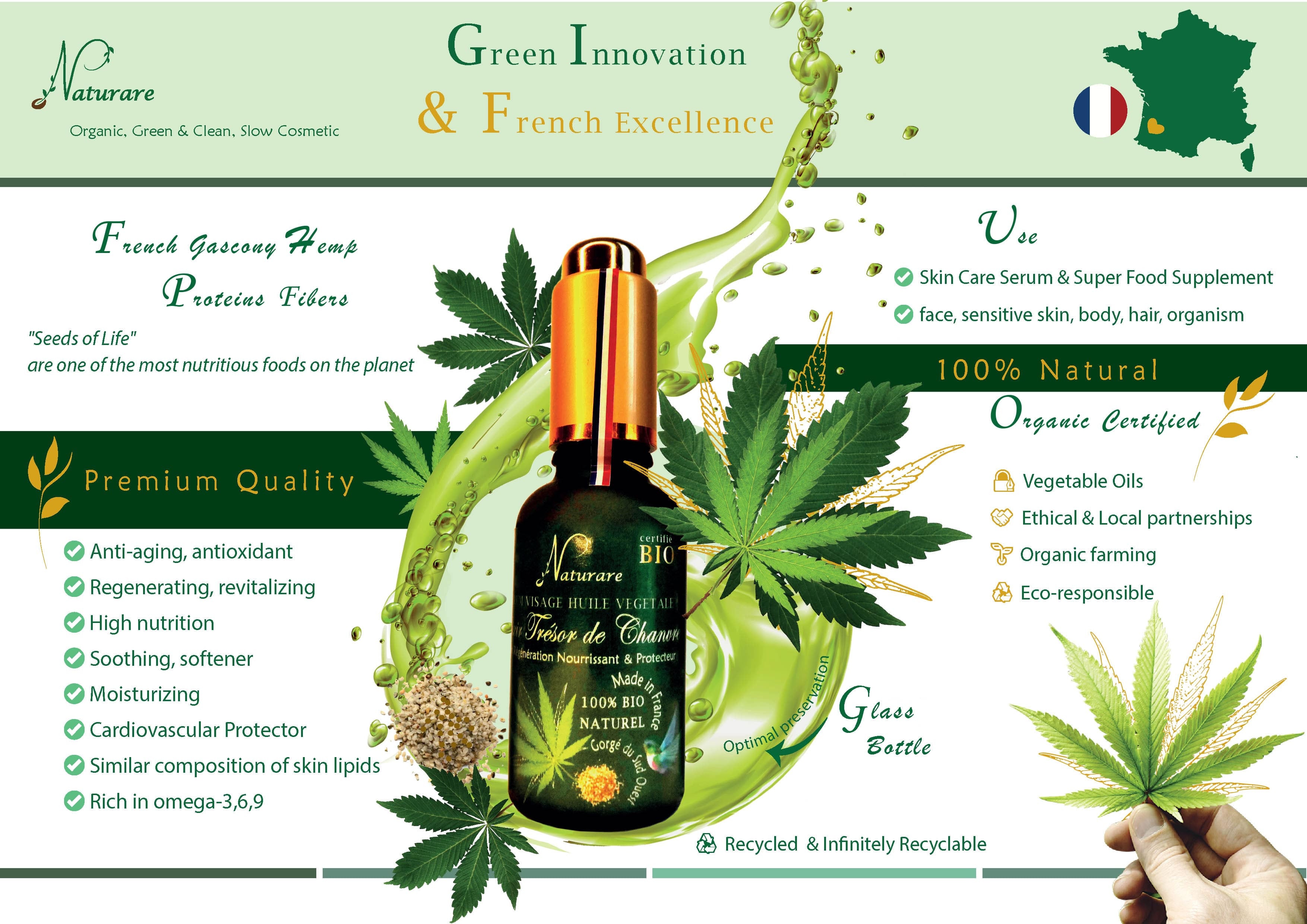 DROP - ELIXIR TRESOR DE CHANVRE BIO -  Huile Végétale, Compléments Alimentaire-9