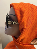 Lunettes "Carrées FF" UV400 - Noir & Doré